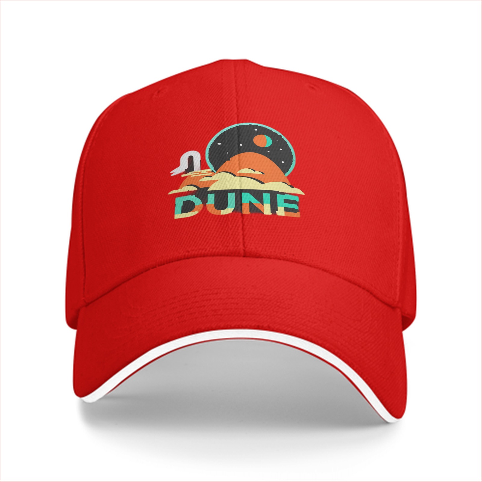 Dune Themed Graphic Black Baseball Cap