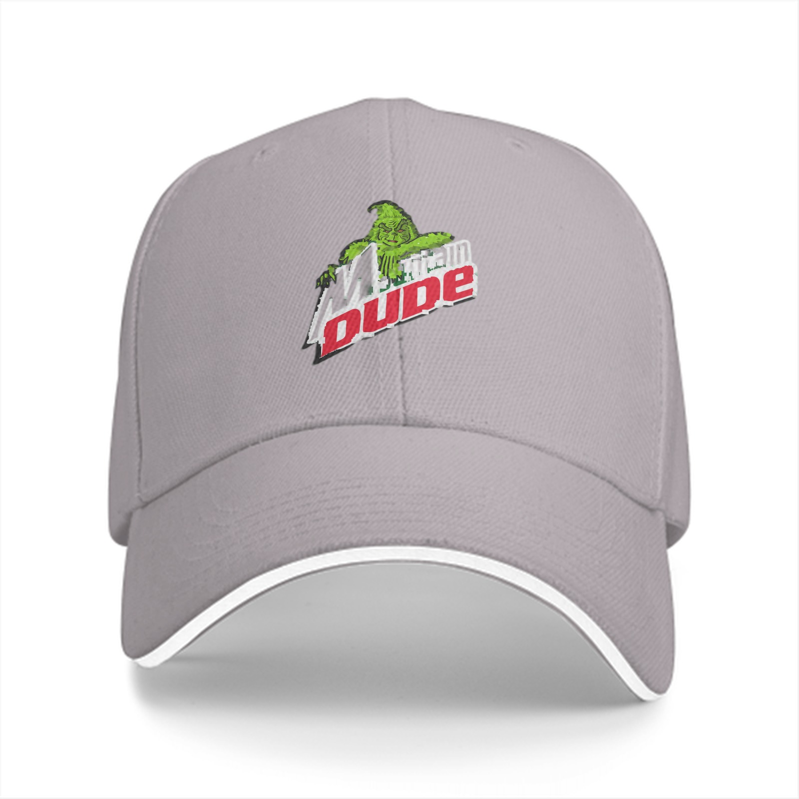 Black baseball cap with Mountain Dude graphic print