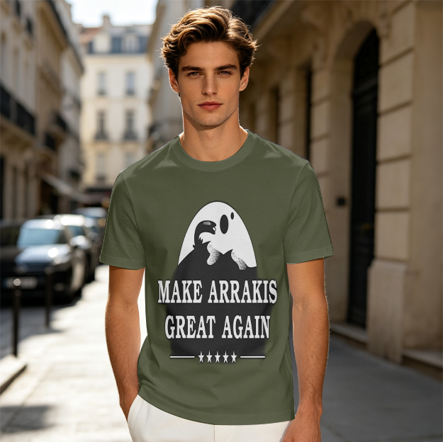 Make Arrakis Great Again Dune Themed Graphic T-Shirt