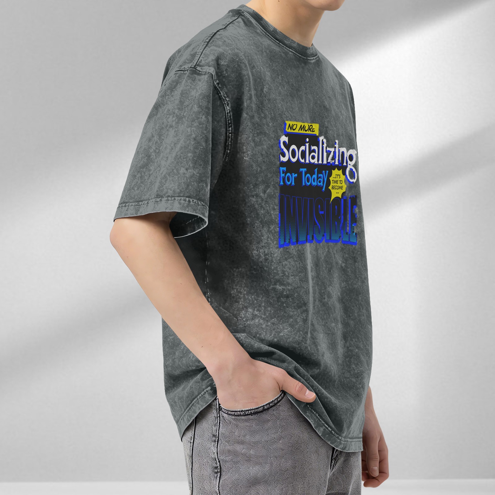 No More Socializing For Today It's Time To Become Invisible T-Shirt