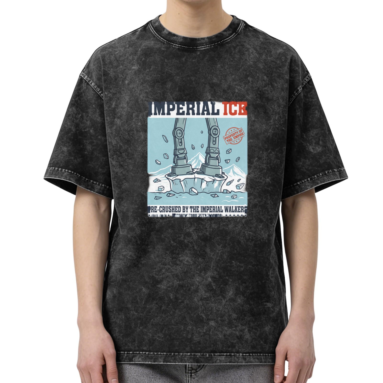 Imperial Ice AT-AT Walker Crushed Ice Graphic Oversized T-Shirt
