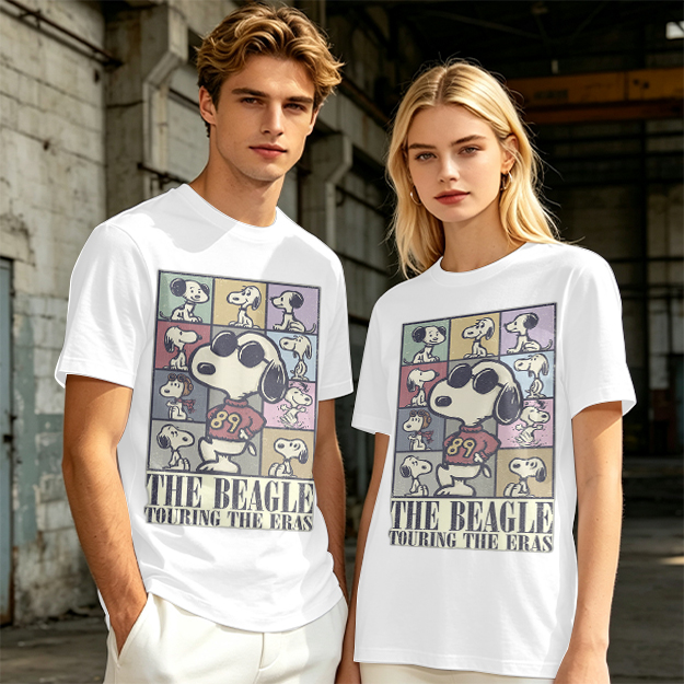 Snoopy The Beagle Touring The Eras Graphic T-Shirt