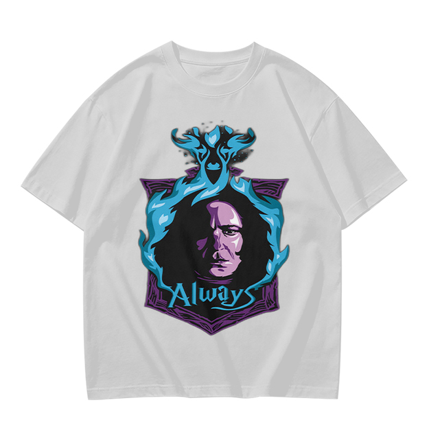 Olive T-Shirt With Severus Snape 'Always' Graphic Print