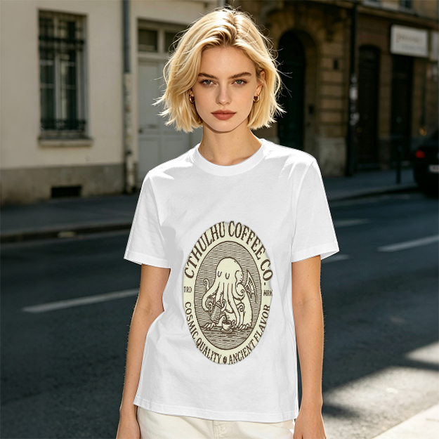 Cthulhu Coffee Co. Cosmic Flavor Graphic T-Shirt