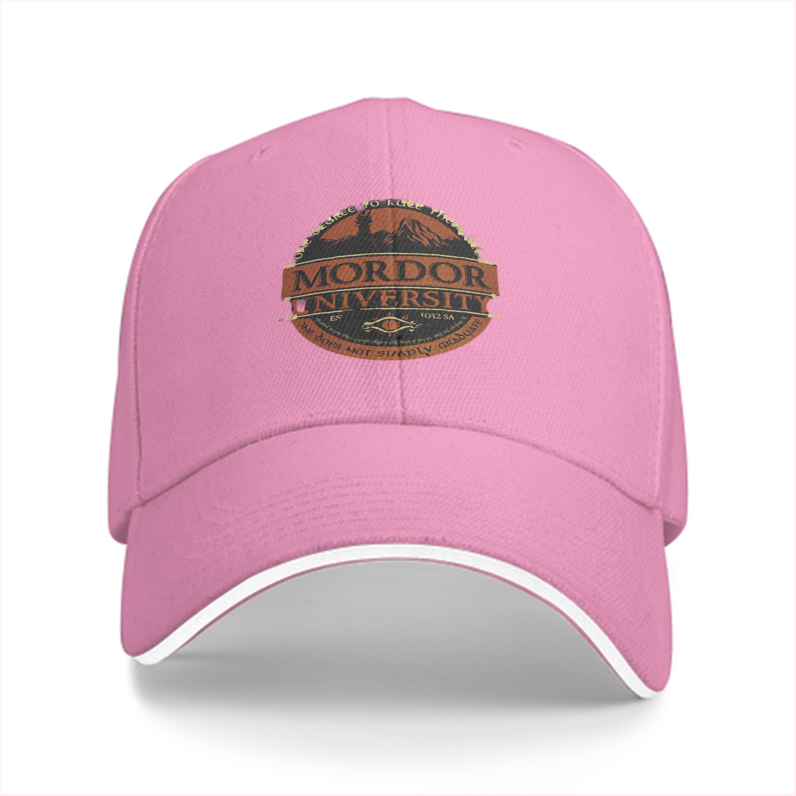 Mordor University Themed Black Baseball Cap
