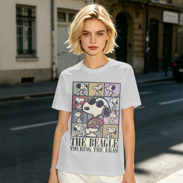 Snoopy The Beagle Touring The Eras Graphic T-Shirt