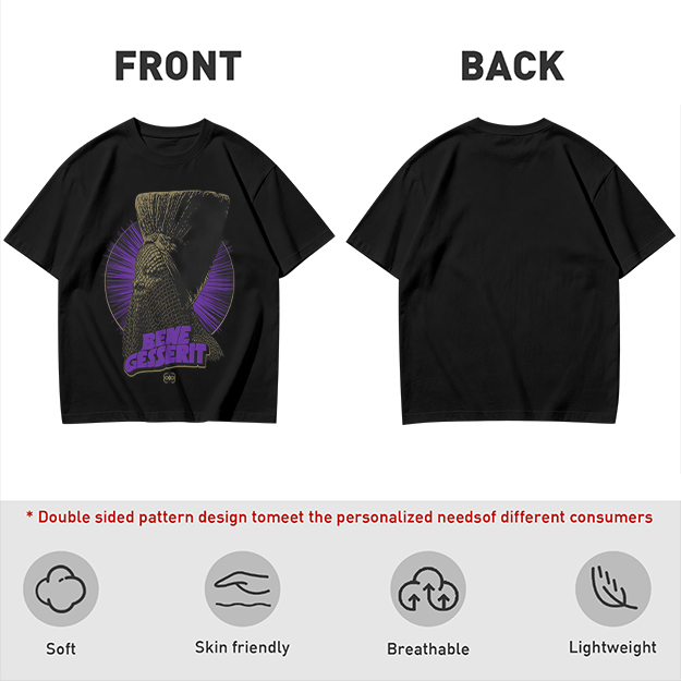 Olive Graphic T-Shirt With Bene Gesserit Witch Artwork