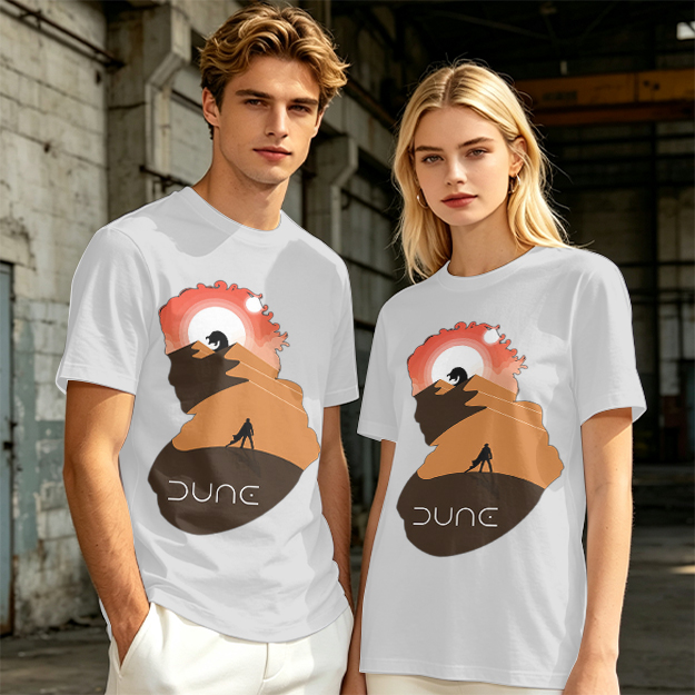 Dune Desert Planet Graphic T-Shirt for Sci-Fi Fans