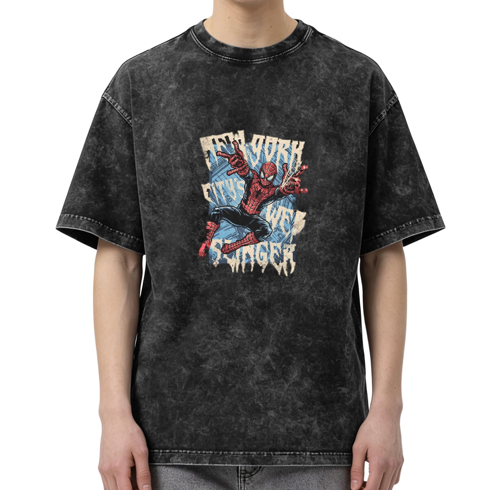 Vintage Spider-Man New York City Web Slinger Graphic T-Shirt