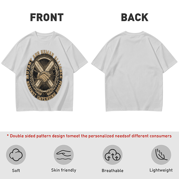 Mutant and Human Alliance Against Impending Doom Graphic T-Shirt
