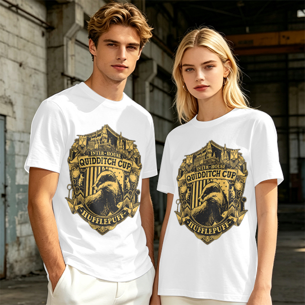 Hufflepuff Inter-House Quidditch Cup Crest T-Shirt