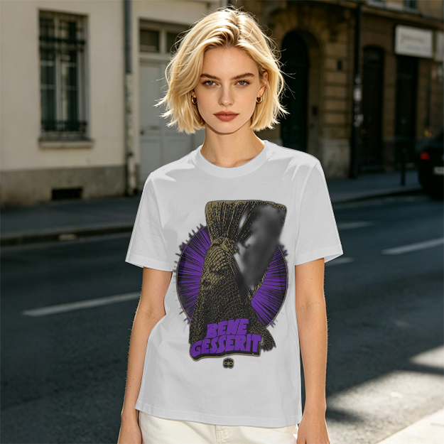Olive Graphic T-Shirt With Bene Gesserit Witch Artwork
