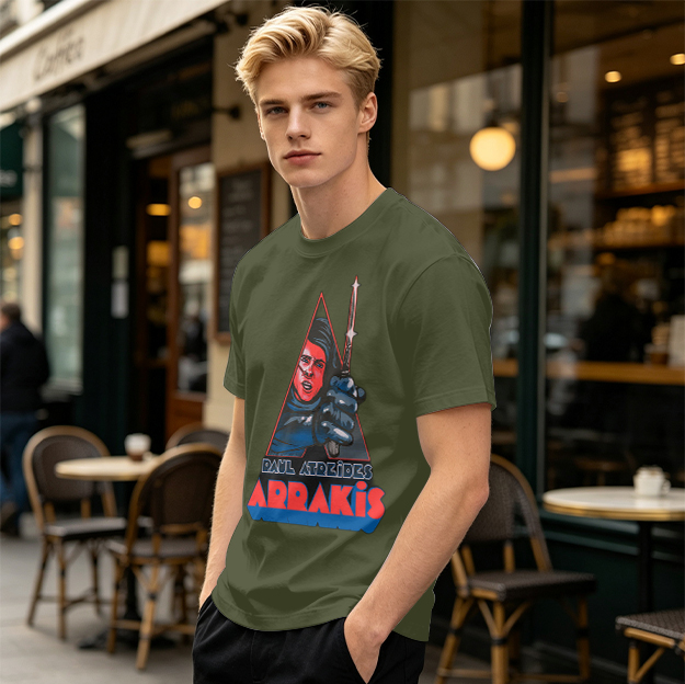 Paul Atreides Arrakis Dune Themed Graphic T-Shirt