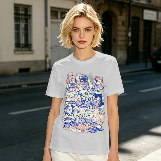 Animal Crossing Character Group Graphic Tee