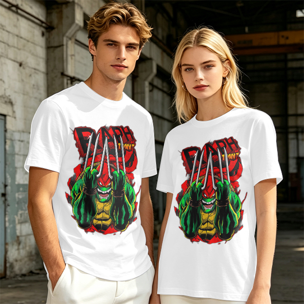 Olive Green Teenage Mutant Ninja Turtles Raphael Graphic T-Shirt