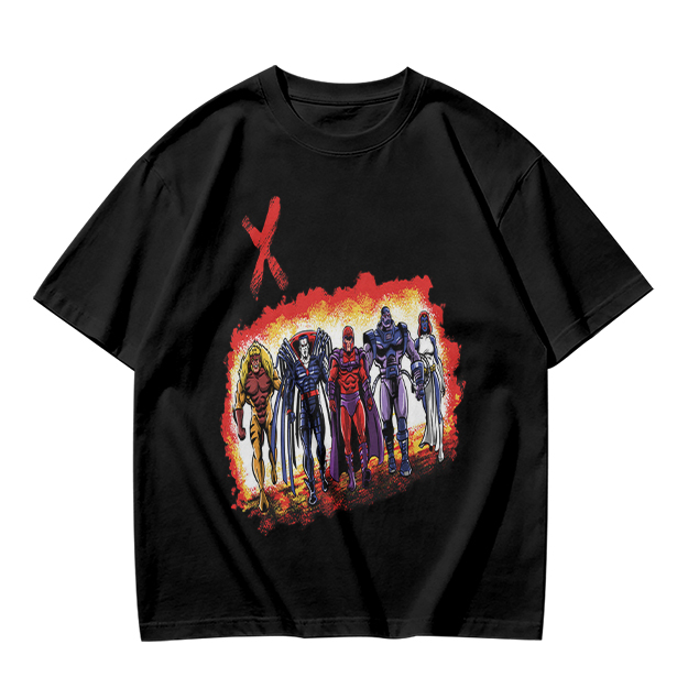 Olive T-Shirt With X-Men Villains Graphic Print