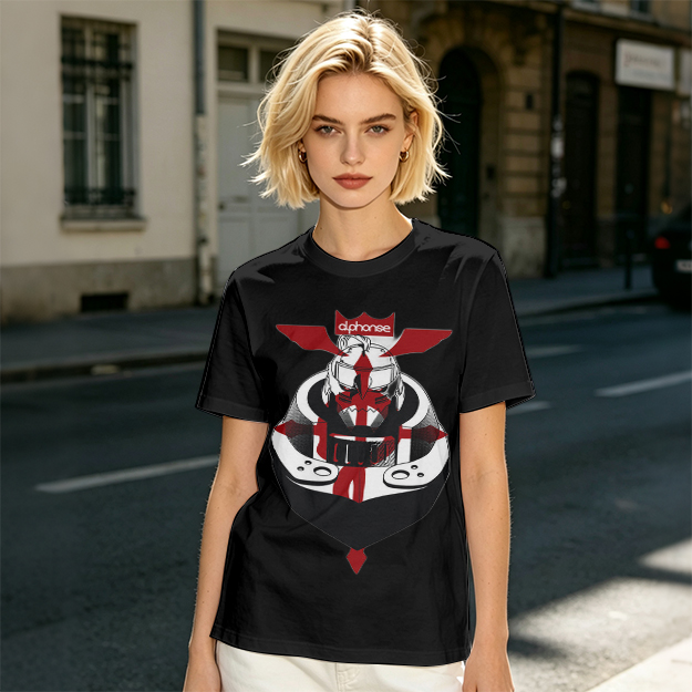 Olive T-Shirt with Knight Helmet Graphic Print