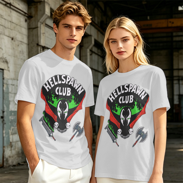 Hellspawn Club Graphic Print Olive T-Shirt