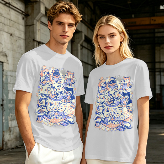 Animal Crossing Character Group Graphic Tee