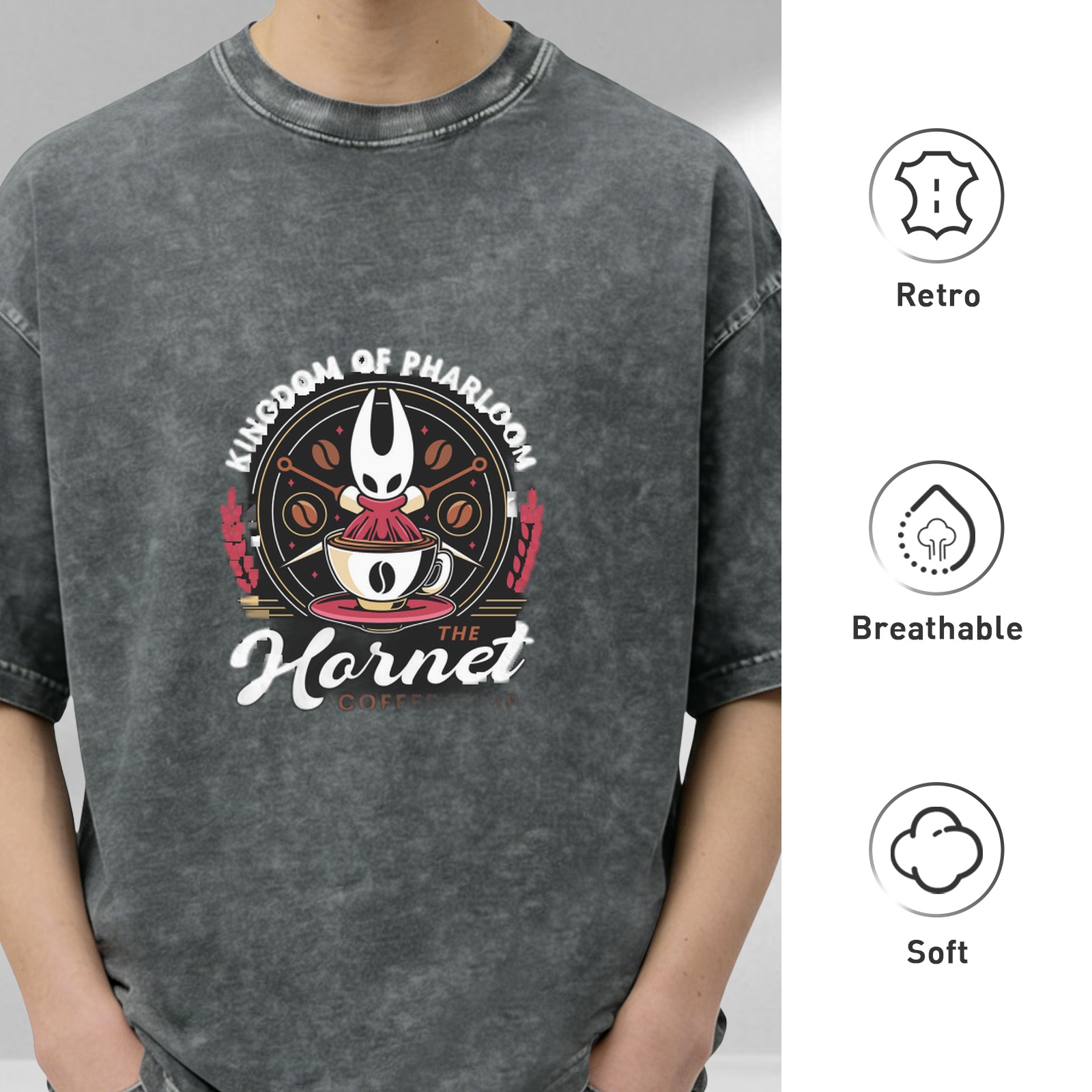 Hollow Knight The Hornet Kingdom of Pharloom Coffee T-Shirt