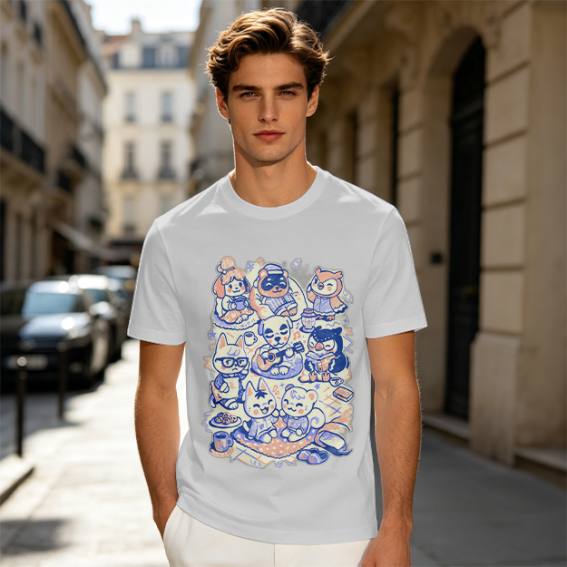 Animal Crossing Character Group Graphic Tee