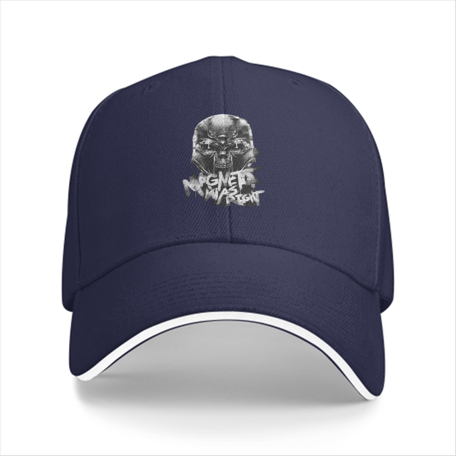 Black baseball cap with Magneto was right helmet graphic