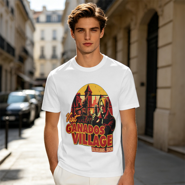 Visit Ganados Village Resident Evil Themed Graphic T-Shirt