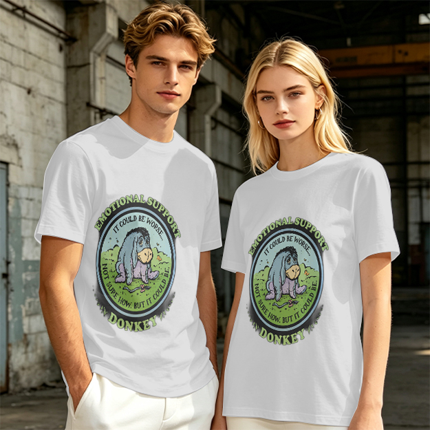 Emotional Support Donkey Eeyore Graphic T-Shirt