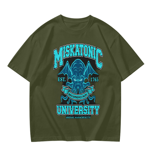 Miskatonic University Cthulhu Graphic Olive T-Shirt