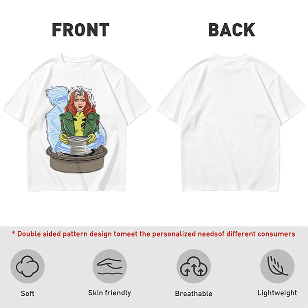 X-Men Rogue and Iceman Pottery Graphic Tee