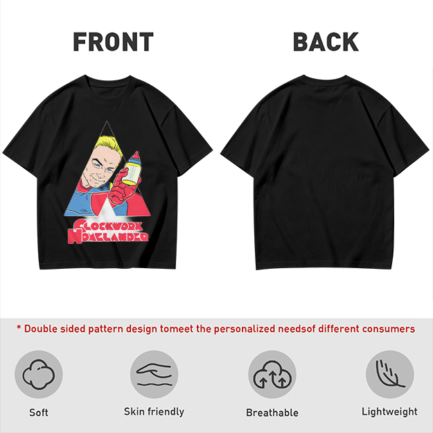 Olive Graphic T-Shirt with Clockwork Homelander Artwork