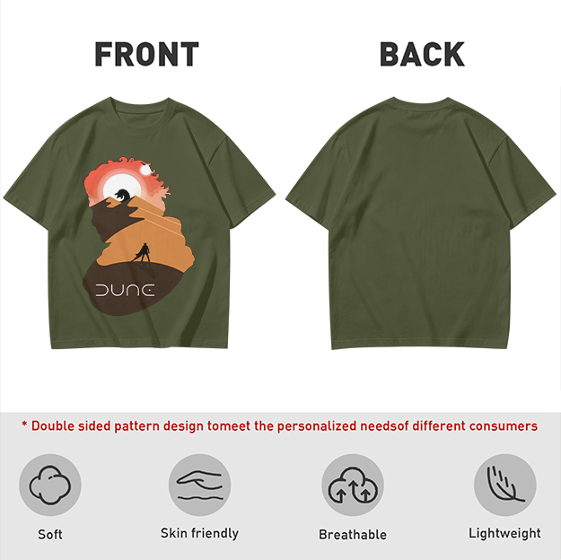 Dune Desert Planet Graphic T-Shirt for Sci-Fi Fans