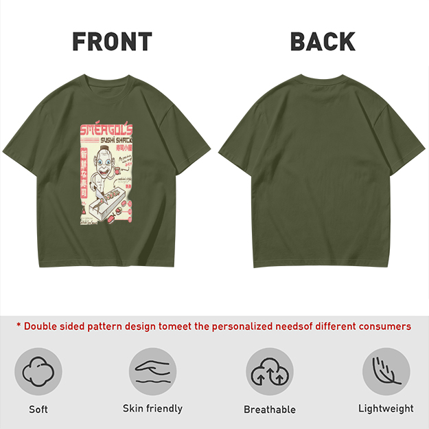 Smeagol's Sushi Shack Themed Graphic T-Shirt