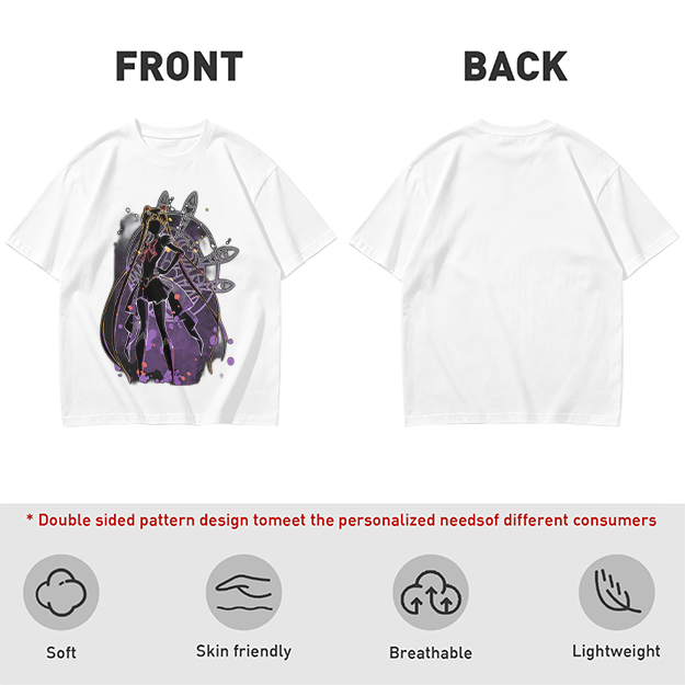 Olive T-Shirt with Sailor Moon Silhouette Graphic Print