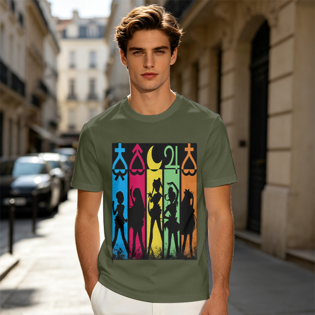 Sailor Moon Inner Senshi Silhouette Graphic T-Shirt