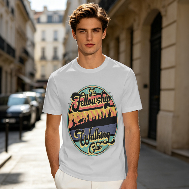 The Fellowship Walking Club Retro Graphic T-Shirt