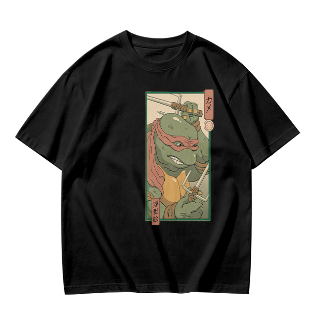Olive T-shirt with Raphael Teenage Mutant Ninja Turtles Graphic