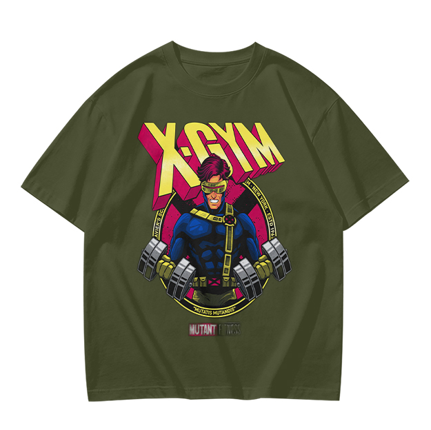 X-GYM Cyclops Superhero Graphic T-Shirt for Fitness Fans