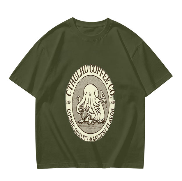 Cthulhu Coffee Co. Cosmic Flavor Graphic T-Shirt