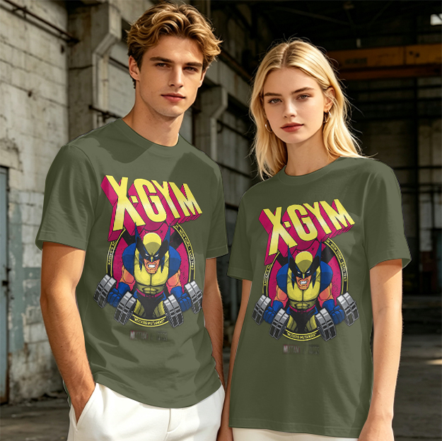 X-GYM Wolverine Lifting Dumbbell Graphic T-Shirt