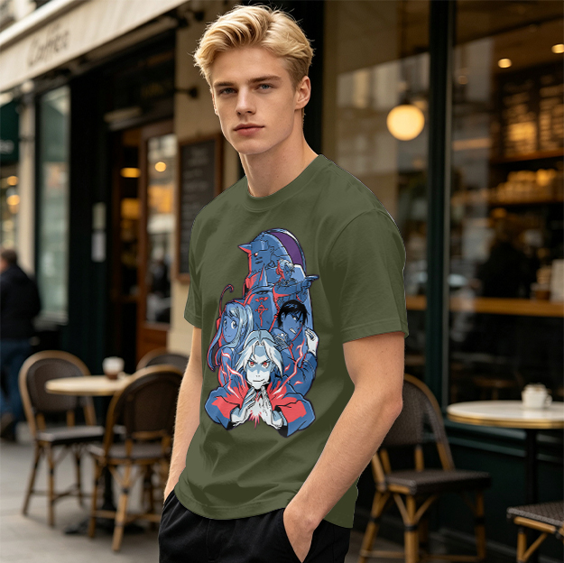 Fullmetal Alchemist Character Group Graphic T-Shirt