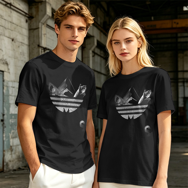 Olive T-Shirt With Abstract Graphic Print Design