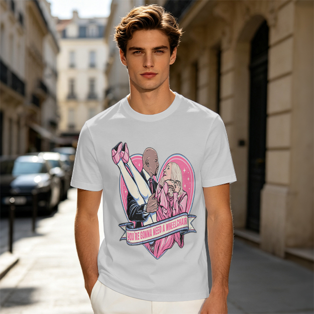Olive Graphic T-Shirt With Funny Heart Print And Text