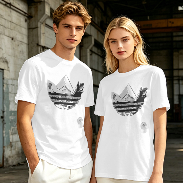 Olive T-Shirt With Abstract Graphic Print Design