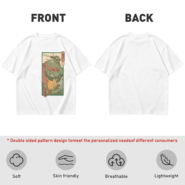 Olive T-shirt with Raphael Teenage Mutant Ninja Turtles Graphic