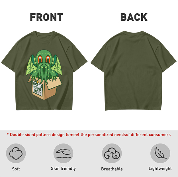 Adopt A Cosmic Entity Cute Cthulhu Graphic T-Shirt