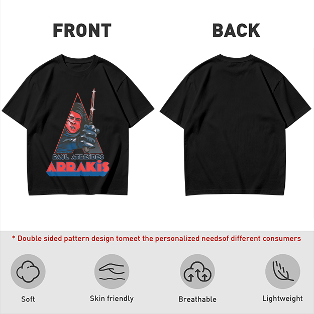 Paul Atreides Arrakis Dune Themed Graphic T-Shirt