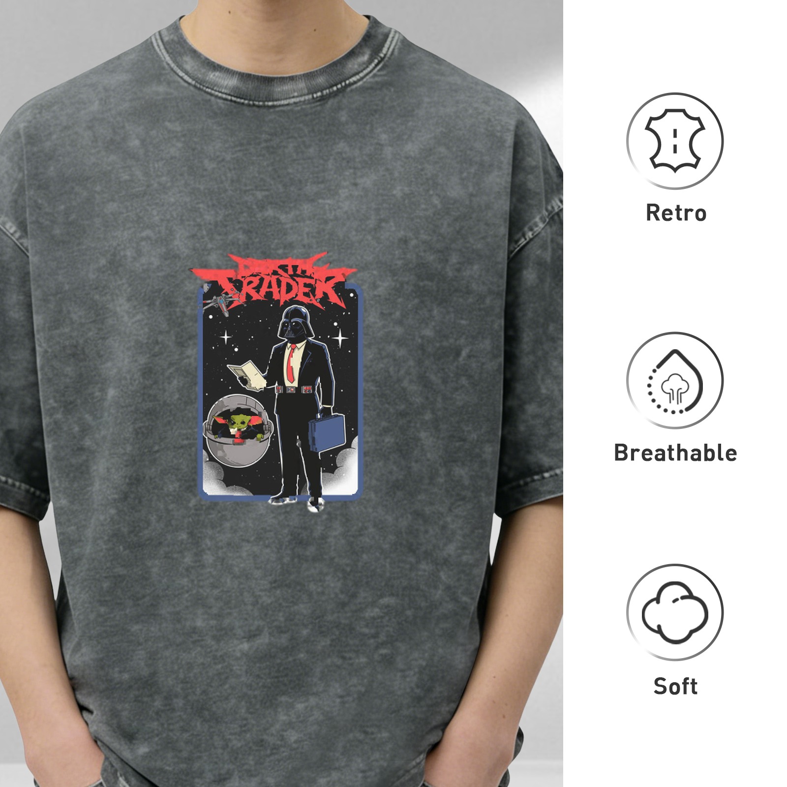 Darth Trader Business Parody Graphic T-Shirt