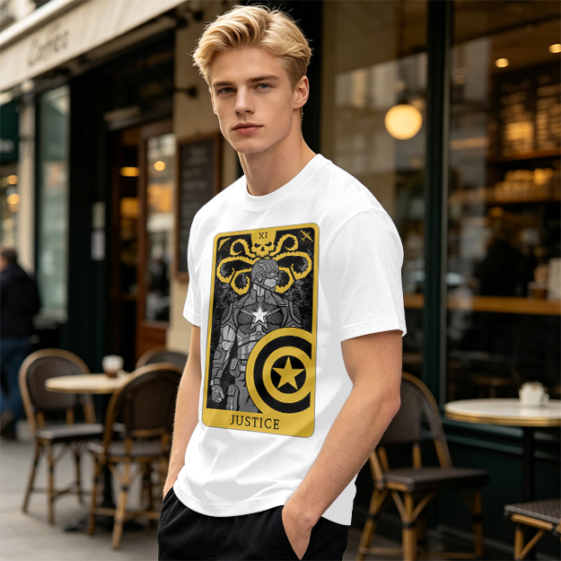 Hydra Captain America Justice Tarot Graphic T-Shirt