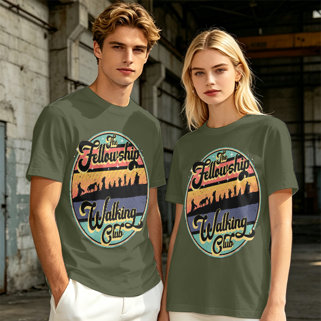 The Fellowship Walking Club Retro Graphic T-Shirt